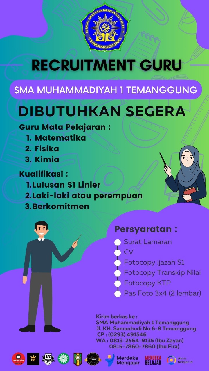 Rekrutmen Guru Baru: Komitmen SMA Muhammadiyah 1 Temanggung dalam Meningkatkan Kualitas Pendidikan